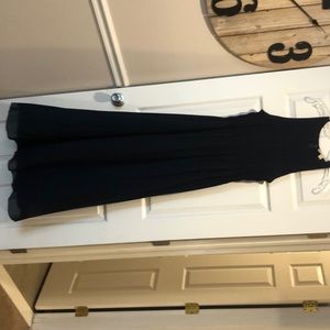 Michael Kors high neck navy blue maxi dress